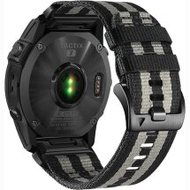 Ремешок Deexe Tactic Gear для часов Garmin c креплением Quick Fit 22mm - Black / Grey: фото 1 из 4