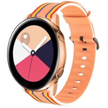 Ремешок Deexe Twill Color Strap для часов с шириной крепления 22мм - Orange / Colorful: фото 1 из 4