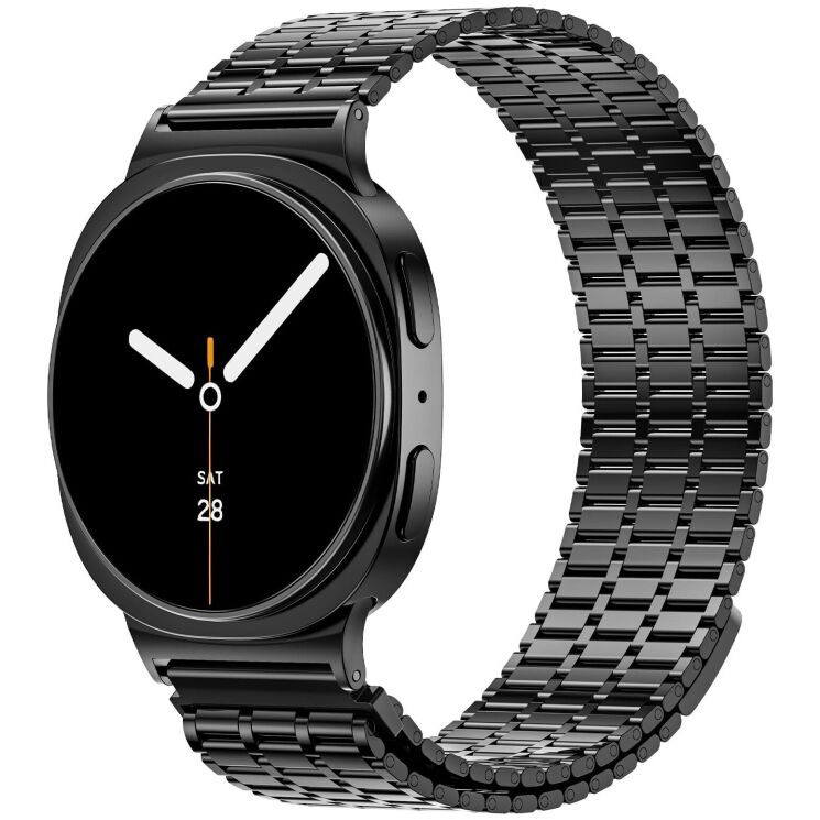 Ремінець Deexe Zenith для Samsung Galaxy Watch 8 (40/44mm) / 8 Classic - Black: фото 2 з 9