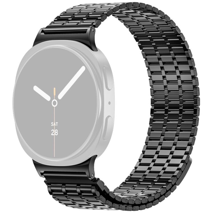 Ремінець Deexe Zenith для Samsung Galaxy Watch 8 (40/44mm) / 8 Classic - Black: фото 1 з 9