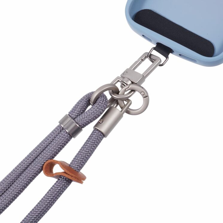 Ремінець для смартфона Deexe Crossbody Strap - Gray (983028H) Ремінець для смартфона Deexe Crossbody Strap - Gray: фото 3 з 5