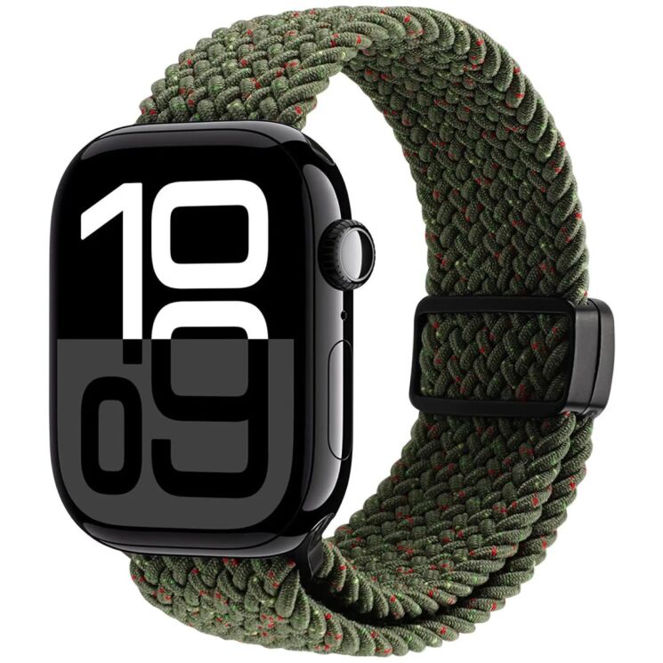 Ремінець Dux Ducis Mixture Ultra для Apple Watch 46 / 45 / 44 / SE 44 / 42 (Series 1-3) / Ultra / Ultra 2 / Ultra 3 - Starry Olive: фото 1 з 8