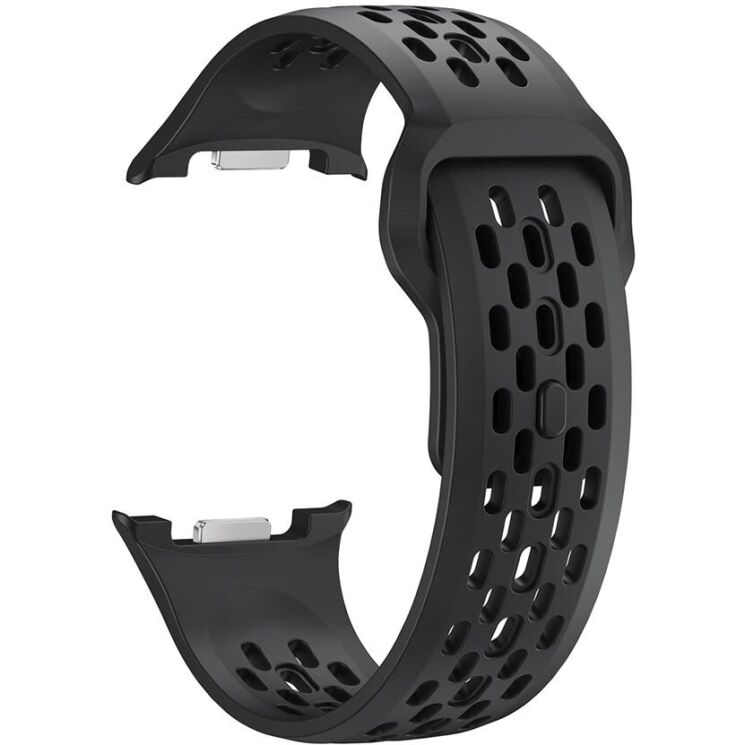 Ремінець KALEBOL Hole Design для Samsung Galaxy Watch 8 (40/44mm) / 8 Classic - Black: фото 1 з 7
