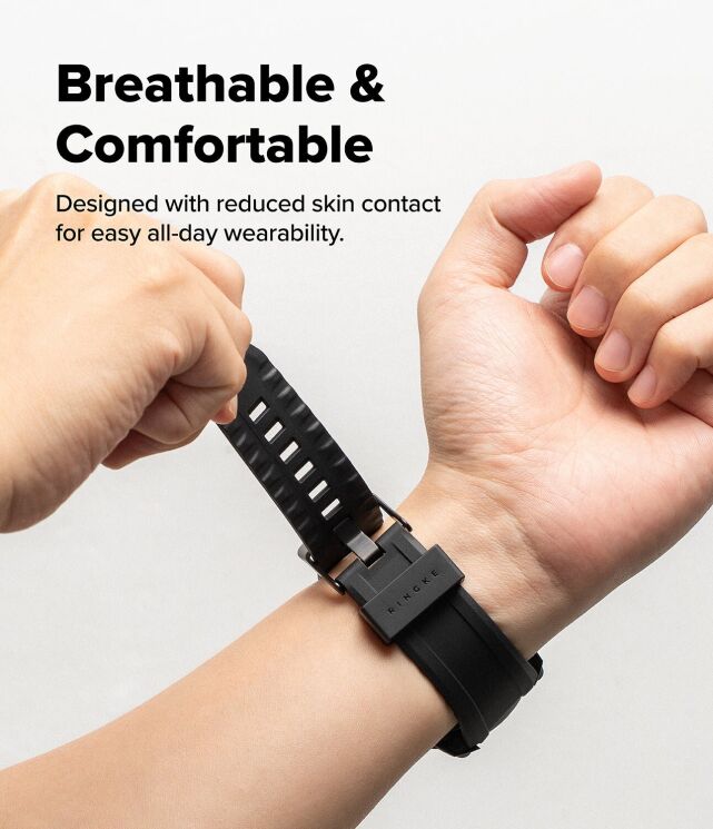 Ремінець Ringke Rugged Gear (FW) для Samsung Galaxy Watch 8 Classic (8800328814172) - Black: фото 11 з 18