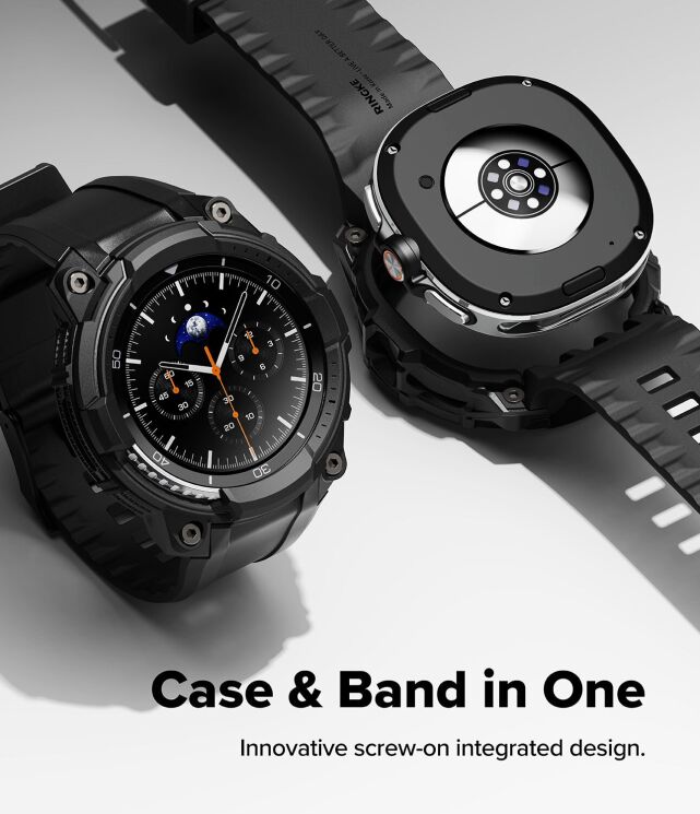 Ремінець Ringke Rugged Gear (FW) для Samsung Galaxy Watch 8 Classic (8800328814172) - Black: фото 7 з 18