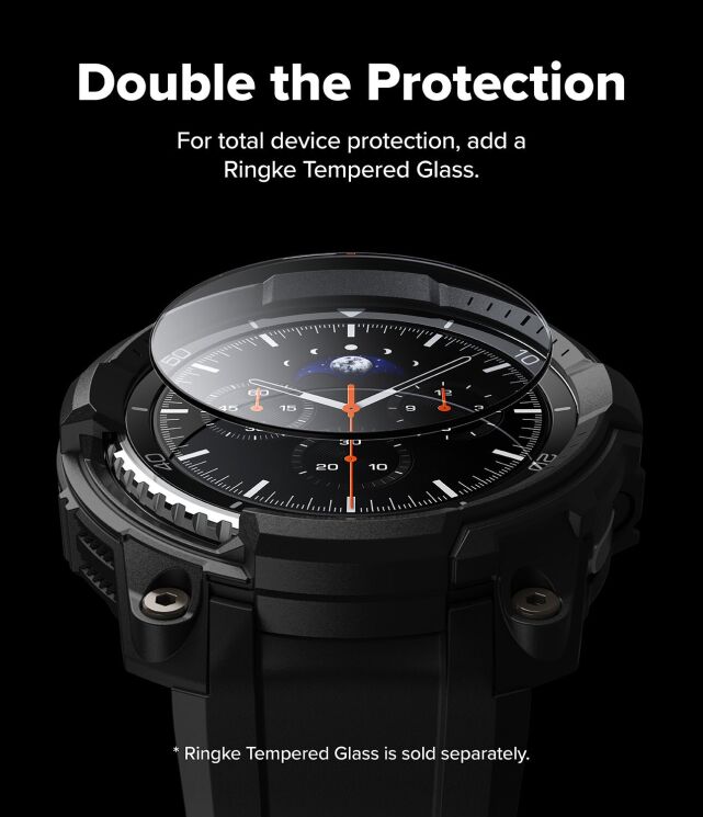Ремінець Ringke Rugged Gear (FW) для Samsung Galaxy Watch 8 Classic (8800328814172) - Black: фото 13 з 18