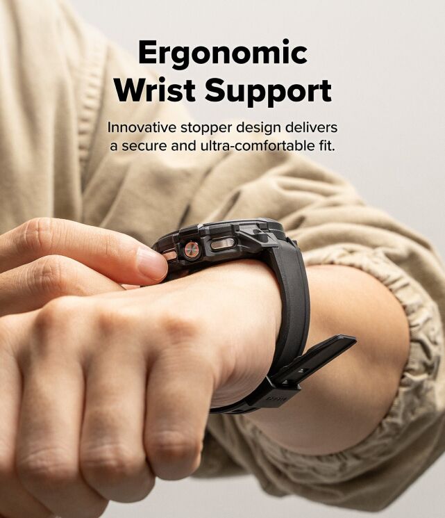 Ремінець Ringke Rugged Gear (FW) для Samsung Galaxy Watch 8 Classic (8800328814172) - Black: фото 10 з 18