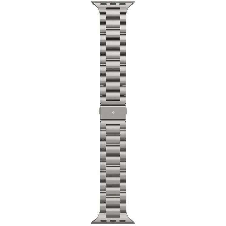 Ремінець Spigen Modern Fit Titanium для Apple Watch 46 / 45 / 44 / SE 44 / 42 (Series 1-3) / Ultra / Ultra 2 / Ultra 3 (AMP09105) - Natural Titanium: фото 8 з 12