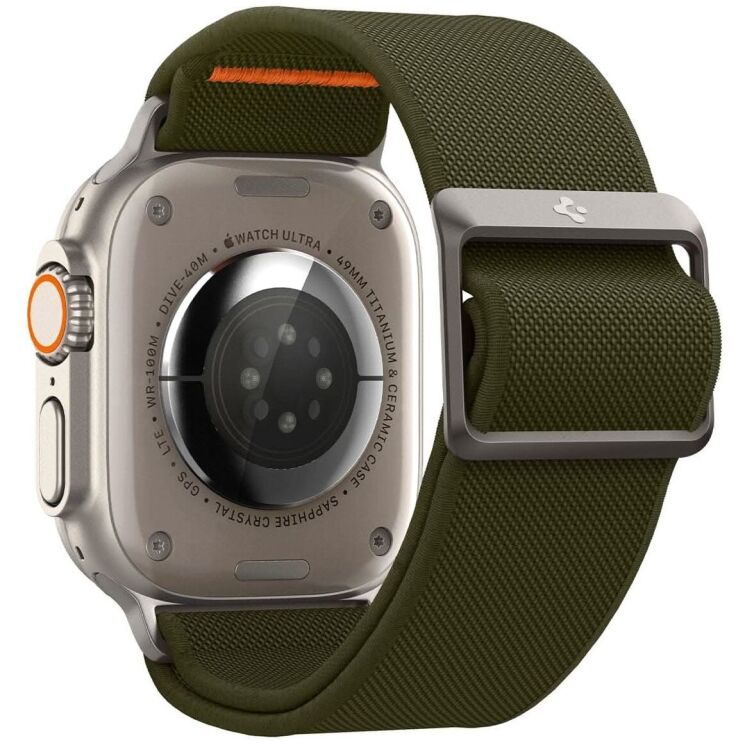 Ремешок Spigen (SGP) Lite Fit Ultra для Apple Watch 46 / 45 / 44 / SE 44 / 42 (Series 1-3) / Ultra / Ultra 2 (AMP05985) - Khaki: фото 6 из 20