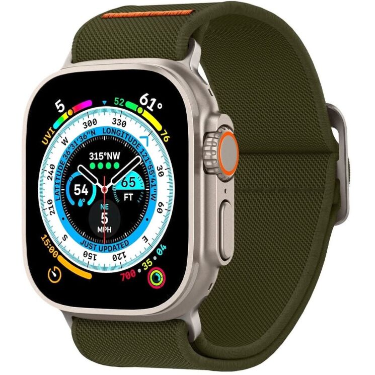 Ремешок Spigen (SGP) Lite Fit Ultra для Apple Watch 46 / 45 / 44 / SE 44 / 42 (Series 1-3) / Ultra / Ultra 2 (AMP05985) - Khaki: фото 1 из 20