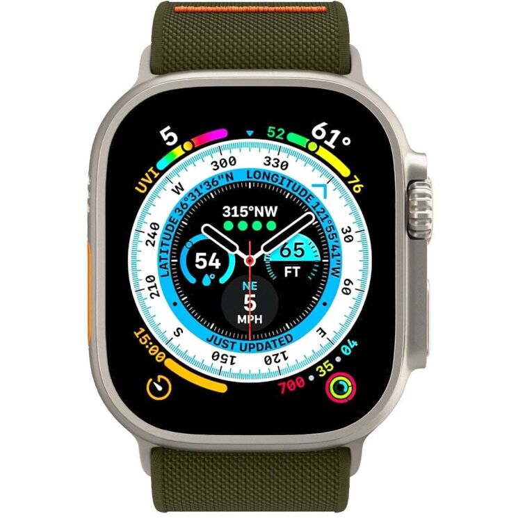 Ремешок Spigen (SGP) Lite Fit Ultra для Apple Watch 46 / 45 / 44 / SE 44 / 42 (Series 1-3) / Ultra / Ultra 2 (AMP05985) - Khaki: фото 2 из 20