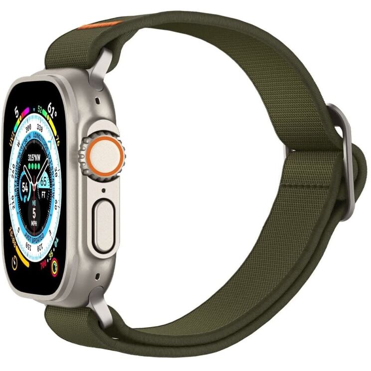 Ремешок Spigen (SGP) Lite Fit Ultra для Apple Watch 46 / 45 / 44 / SE 44 / 42 (Series 1-3) / Ultra / Ultra 2 (AMP05985) - Khaki: фото 5 из 20