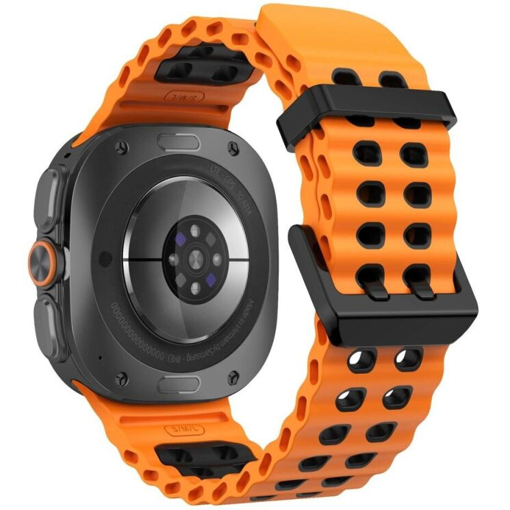 Ремінець Tech-Protect IconBand Pro для Samsung Galaxy Watch Ultra 2 / Ultra / Ultra (2025) - Orange / Black: фото 2 з 5