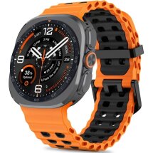 Ремінець Tech-Protect IconBand Pro для Samsung Galaxy Watch Ultra 2 / Ultra / Ultra (2025) - Orange / Black: фото 1 з 5