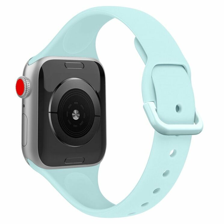 Ремінець UniCase Silicone Strap для Apple Watch 42 (Series 10) / 41 / 40 / SE 40 / 38 - Baby Blue: фото 2 з 5