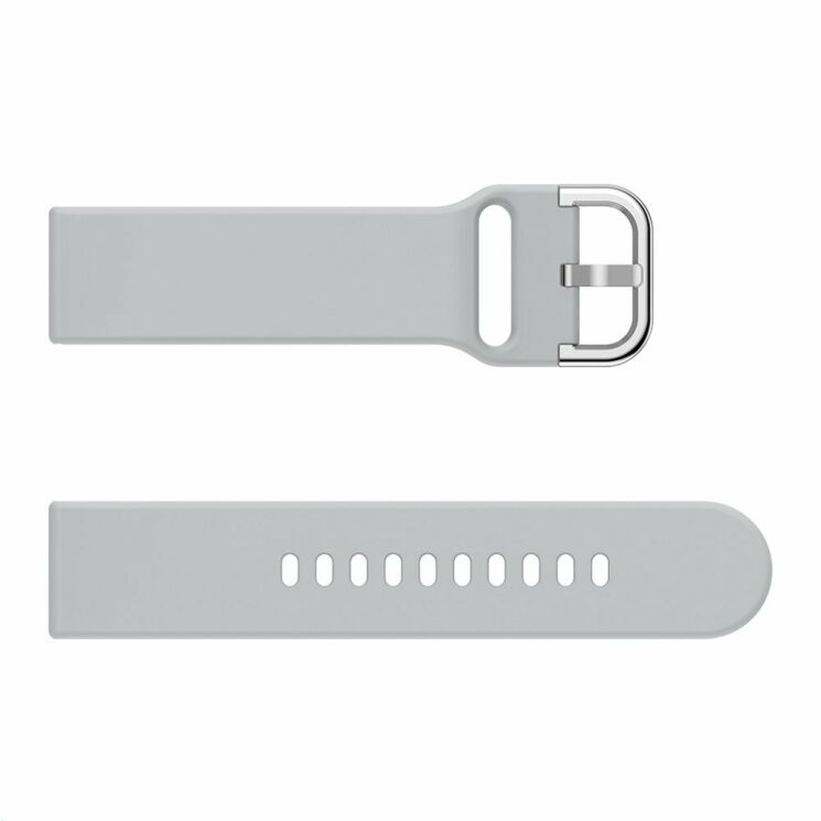 Ремешок UniCase Silicone Strap для Huawei Watch GT / Watch GT2 46mm / Watch GT 2e - Grey: фото 4 из 5