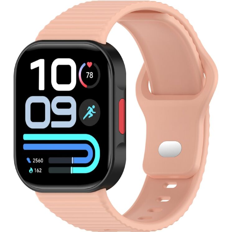 Ремешок UniCase Silicone Strap для Xiaomi Redmi Watch 6 / 6 Active / 6 Lite / 5 / 4 - Pink: фото 2 из 8