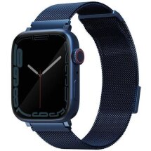 Ремінець UNIQ Dante для Apple Watch 46 / 45 / 44 / SE 44 / 42 (Series 1-3) / Ultra / Ultra 2 - Cobalt Blue: фото 1 з 4