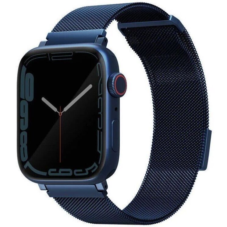 Ремінець UNIQ Dante для Apple Watch 46 / 45 / 44 / SE 44 / 42 (Series 1-3) / Ultra / Ultra 2 - Cobalt Blue: фото 1 з 4