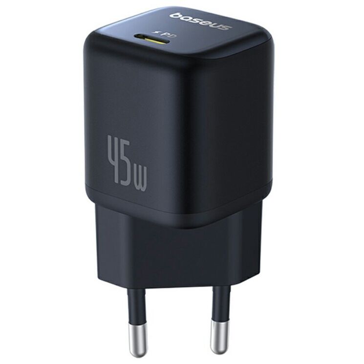 Сетевое зарядное устройство Baseus PicoGo Type-C (45W) P10176800123-00 - Black: фото 2 из 16