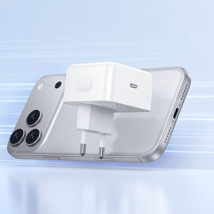 Мережевий зарядний пристрій Hoco C161A PD40W (Type-C) - White (995643W) Мережевий зарядний пристрій Hoco C161A PD40W (Type-C) - White: фото 8 з 8