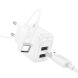 Сетевое зарядное устройство Hoco CS51A Surplus (2USB, 2.4A) + кабель USB to Type-C - White (960113W). Фото 4 из 8