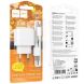 Сетевое зарядное устройство Hoco CS51A Surplus (2USB, 2.4A) + кабель USB to Type-C - White (960113W). Фото 7 из 8