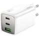 Сетевое зарядное устройство Hoco N49 Glorious 2C+U (65W) - White (960193W). Фото 2 из 5