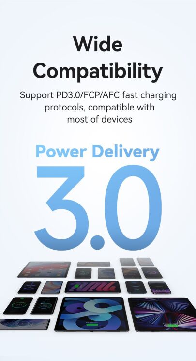 Мережевий зарядний пристрій USAMS CC248 GaN Fast Charger (20W) - Black: фото 8 з 13
