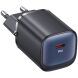 Мережевий зарядний пристрій USAMS CC248 GaN Fast Charger (20W) - Black (960149B). Фото 2 з 13