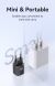 Мережевий зарядний пристрій USAMS CC248 GaN Fast Charger (20W) - Black (960149B). Фото 4 з 13
