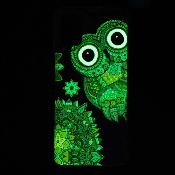 Силиконовый (TPU) чехол Deexe LumiCase для Samsung Galaxy A32 (А325) - Owl Pattern Painting: фото 3 из 5