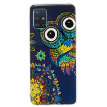 Силіконовий (TPU) чохол Deexe LumiCase для Samsung Galaxy A51 (А515) - Owl Pattern: фото 1 з 7