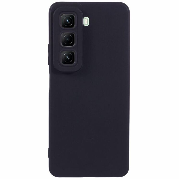 Силиконовый (TPU) чехол Deexe Matte Case для Infinix Hot 50 - Black: фото 1 из 6