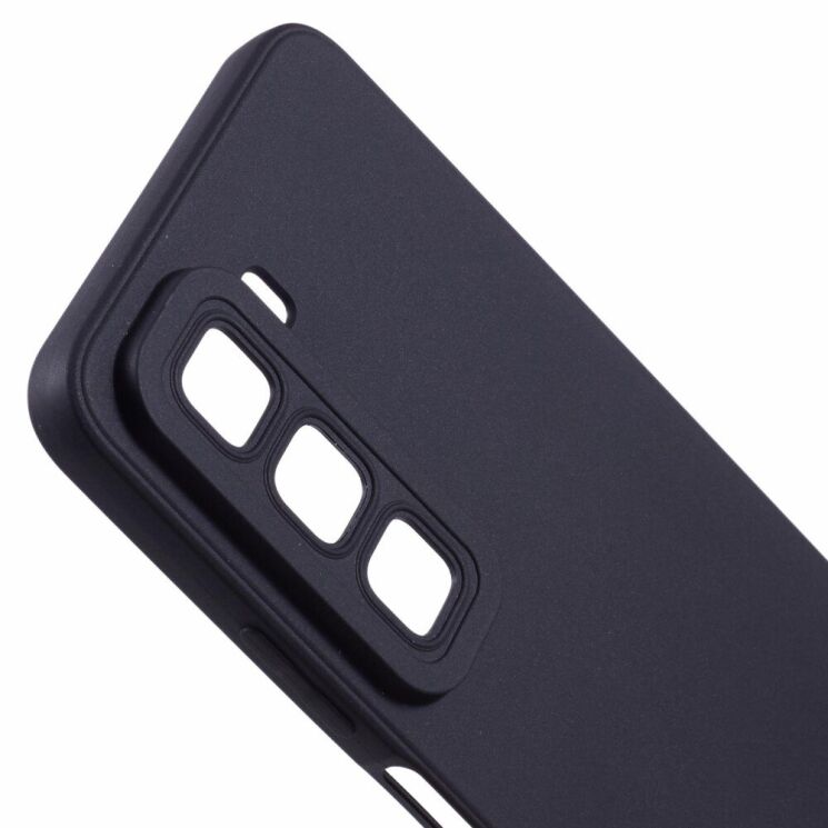 Силиконовый (TPU) чехол Deexe Matte Case для Infinix Hot 50 - Black: фото 6 из 6