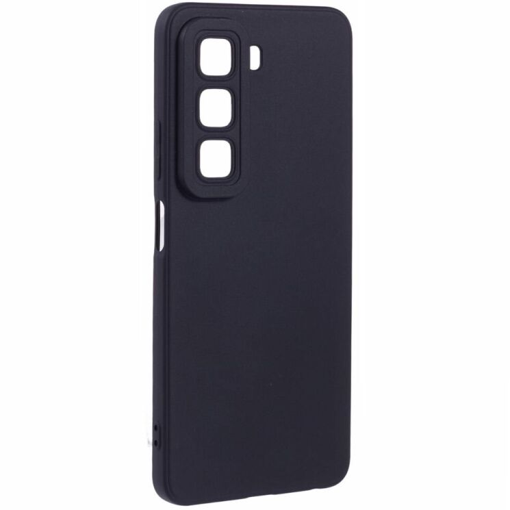 Силиконовый (TPU) чехол Deexe Matte Case для Infinix Hot 50 - Black: фото 3 из 6
