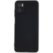 Силиконовый (TPU) чехол Deexe Matte Case для Motorola Moto E22 - Black (326727B)