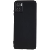 Силиконовый (TPU) чехол Deexe Matte Case для Motorola Moto E22 - Black: фото 1 из 7