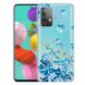 Силиконовый (TPU) чехол Deexe Pretty Glossy для Samsung Galaxy A32 (А325) - Blue Flowers (273014P). Фото 1 из 4