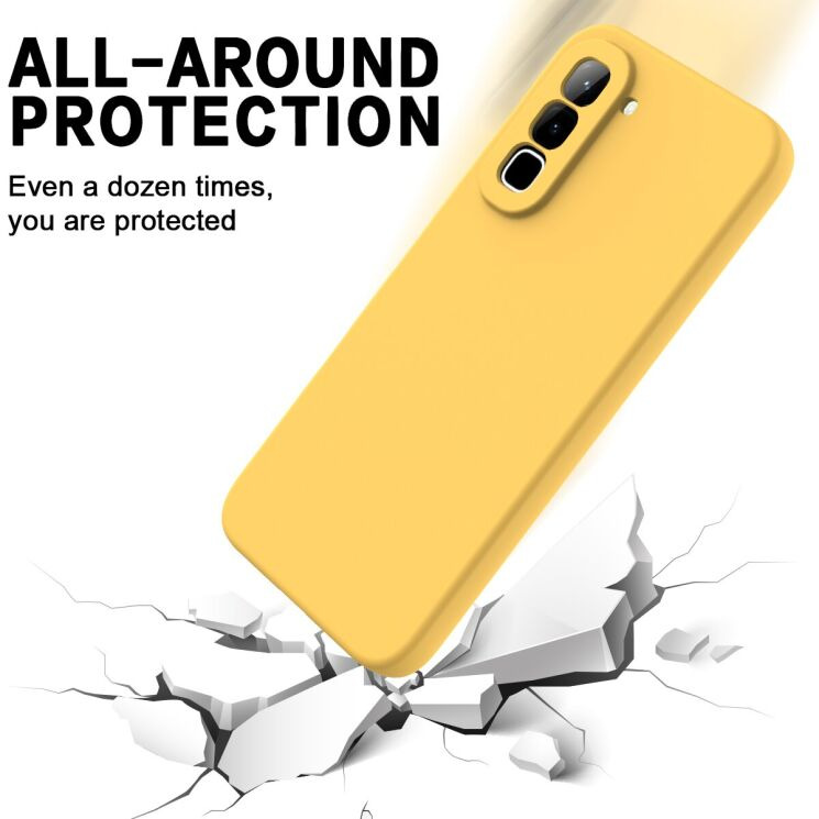Силіконовий (TPU) чохол Deexe Silicone Case для Infinix Hot 70 - Red: фото 6 з 9