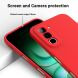 Силіконовий (TPU) чохол Deexe Silicone Case для Infinix Hot 70 - Red (422015R). Фото 5 з 9
