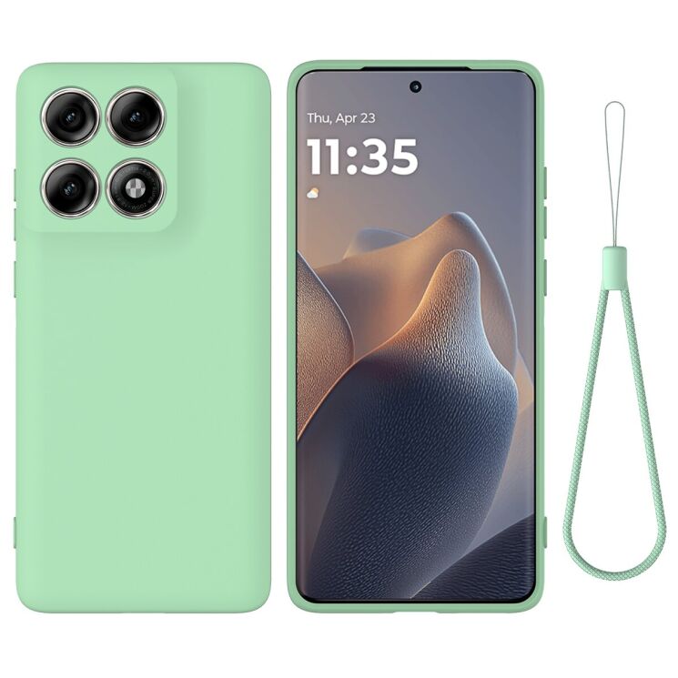 Силіконовий (TPU) чохол Deexe Silicone Case для Motorola Edge 70 Pro - Green: фото 1 з 9
