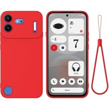Силіконовий (TPU) чохол Deexe Silicone Case для Nothing Phone (4b) - Red: фото 1 з 9