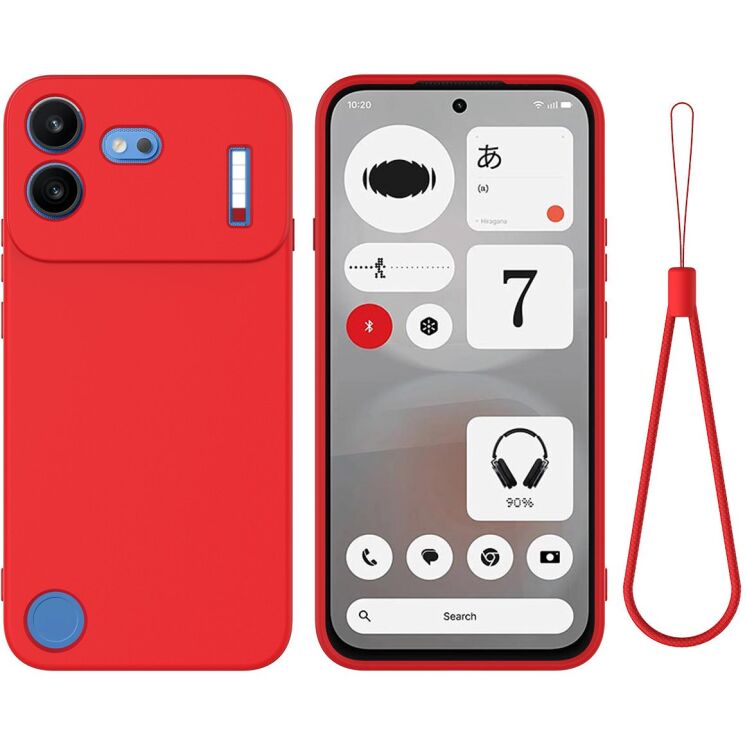 Силіконовий (TPU) чохол Deexe Silicone Case для Nothing Phone (4b) - Red: фото 1 з 9
