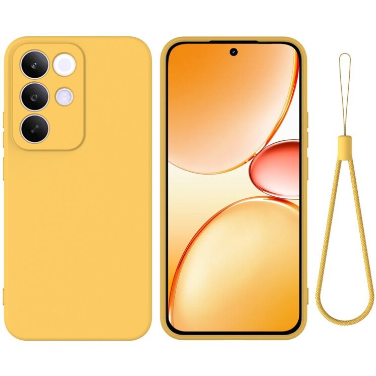 Силиконовый (TPU) чехол Deexe Silicone Case для Realme C85 Pro - Yellow: фото 1 из 8