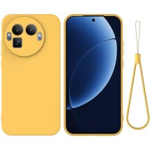 Силіконовий (TPU) чохол Deexe Silicone Case для Realme GT 8 Pro - Yellow: фото 1 з 9