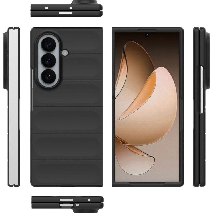 Силиконовый (TPU) чехол Deexe Terra Case (FF) для Samsung Galaxy Fold 8 Ultra - Black: фото 8 из 9
