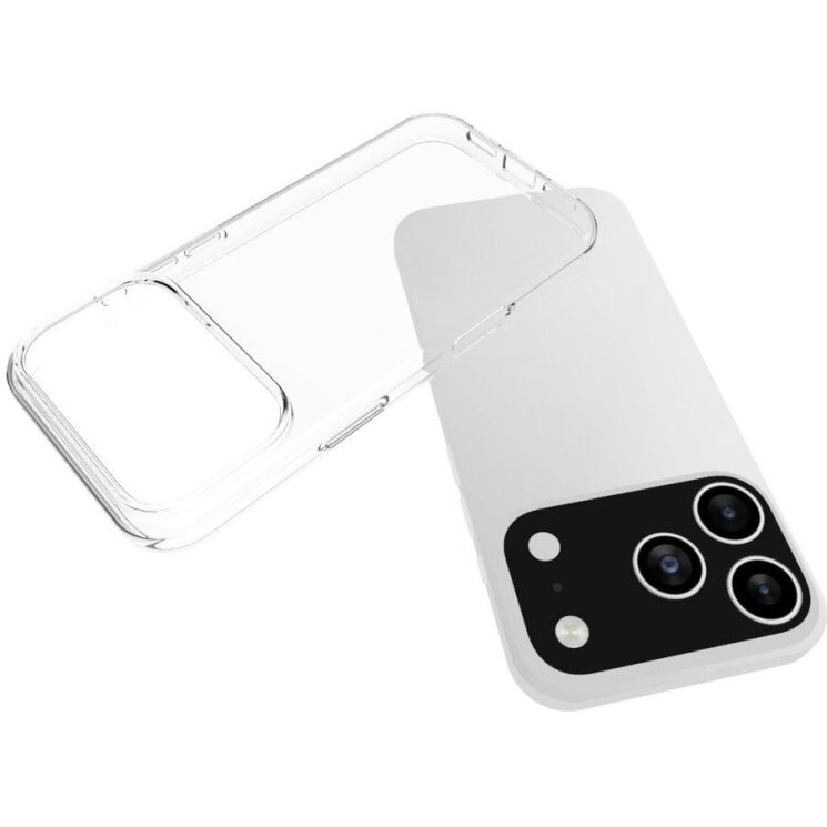 Силіконовий (TPU) чохол Deexe UltraThin для iPhone 18 Pro / 17 Pro - Transparent (423613T) Силіконовий (TPU) чохол Deexe UltraThin для iPhone 18 Pro / 17 Pro - Transparent: фото 4 з 5