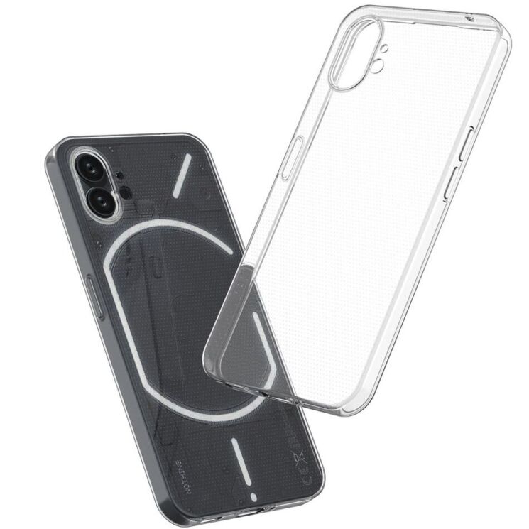 Силиконовый (TPU) чехол Deexe UltraThin для Nothing Phone (1) - Transparent: фото 4 из 6