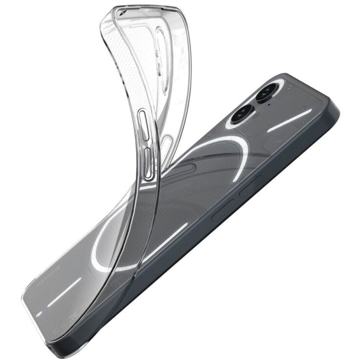 Силиконовый (TPU) чехол Deexe UltraThin для Nothing Phone (1) - Transparent: фото 5 из 6